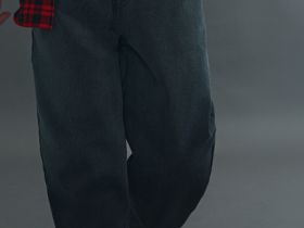 Широкие джинсы с градиентом для мальчиков, Серый