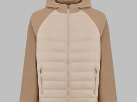 Стеганая куртка с наполнителем из натурального пуха