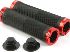 Грипсы Clark's CL0201 с замком (черный / красный)