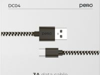 Кабель Pero DC-04 USB / USB-C 2 м Серебристый