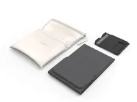 Беспроводная клавиатура WiWU Foldable Keyboard русская раскладка (складная с подставкой) (FMK-05) (серый)