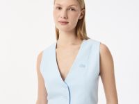 Женская облегающая жилетка Lacoste из смеси льна