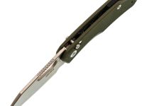 Складной нож SRM Cub, сталь Laminated 140Cr, рукоять G10, зеленый