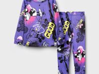 Термокомплект трикот. для девочек: фуфайка (футболка) с длин. рук, брюки для эпизод. использования