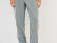 Брюки в клетку, Серый