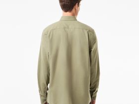 Мужская рубашка Lacoste из смеси хлопка и шерсти