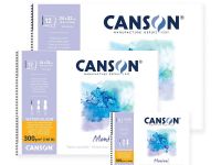 Альбом для акварели на спирали Canson "Montval" Fin 10,5х15,5 см 12 л 300 г