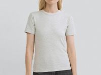 Футболка в рубчик, Серый