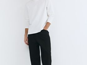 Футболка из плотного джерси с принтом, Белый