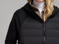 Стеганая куртка с наполнителем из натурального пух