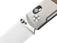 Складной нож Kizer Tycho, сталь S45VN, рукоять титан/дерево