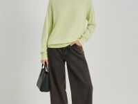 Джемпер с добавлением шерсти свободного силуэта