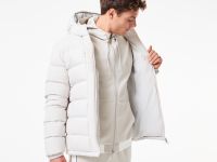 Мужская куртка-бомбер Lacoste на молнии из хлопка