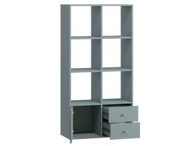 Стеллаж Кейн 3-75x149 Серо-зеленый