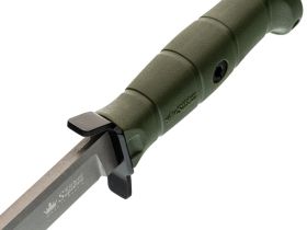 Тактический нож Kizlyar Supreme Vector Olive, сталь 420HC TW, рукоять кратон, хаки