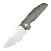 Складной нож Artisan Satyr, сталь S90V, рукоять микарта/титан, зеленый