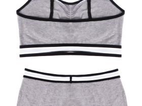 Комплект трикотажный для девочек: топ, трусы