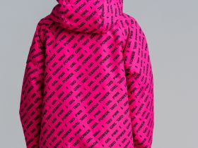 Куртка текстильная с полиуретановым покрытием для девочек (ветровка)