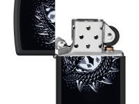 Зажигалка ZIPPO Dragon Eye с покрытием Black Light, латунь/сталь, черная,матовая 38x13x57 мм