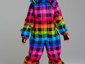 Комбинезон текстильный с полиуретановым покрытием для девочек