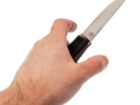 Туристический нож Град Горький Томми Техно, сталь VG-10, рукоять G10 черный, конвекс