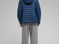 Стеганый пуховик с натуральным пухом