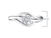 Кольцо из серебра с топазами э0609кц02203590