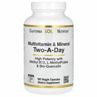 California Gold Nutrition, мультивитамины для ежедневного приема, 180 растительных капсул