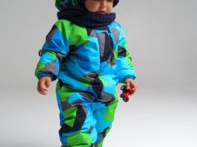 Комплект вязаный для мальчика: шапка, снуд