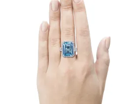 Кольцо из белого золота с топазом э4771кц04204020