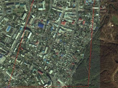 Ансамбль застройки общественно-торгового центра г. Никольск-Уссурийского