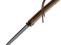 Складной нож Petrified Fish Patte, сталь 12C27, рукоять G10, tan