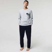 Мужская домашнаяя толстовка Lacoste из хлопкового флиса