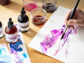 Акварельные чернила Jacques Herbin ?clats, 50 мл, Fuchsia Фуксия