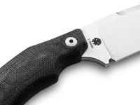 Нож с фиксированным клинком LionSteel H2, сталь M390, рукоять G10, черный