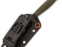 Туристический нож Kizer Evenki 1, сталь AEB-L, рукоять Orange/Green G10