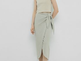 Укороченный топ, Бежевый