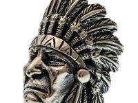 Бусина для темляка Индеец, мельхиор