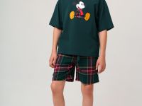 Комплект для мальчиков: фуфайка (футболка) трикотажная, шорты текстильные