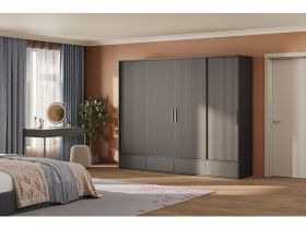 Шкаф-купе Беррингтон 4.1-267x220 Графитовый