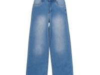 Брюки текстильные джинсовые для девочек