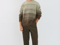 Джемпер с эффектом градиента, Коричневый