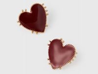 Серьги в форме сердца, Золотой