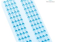 Наклейки акриловые MESHU "Blue line", 25*7,8см, стразы, 304 наклейки