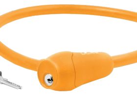 Велозамок M-wave ACME, комплект ключей, трос 12x600 мм (зеленый)