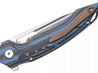 Складной нож Bestech Ornetta, сталь N690, рукоять черно-синяя G10/карбон