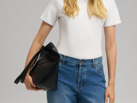 Приталенная футболка из джерси