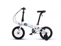 Детский велосипед Maxiscoo S007 Pro 14, год 2024, цвет Розовый-Синий