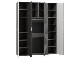 Распашной шкаф Шелтон 4-183x240 Графитовый