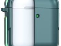 Чехол WiWU Defense Armor для AirPods 2 противоударный с карабином (зеленый)